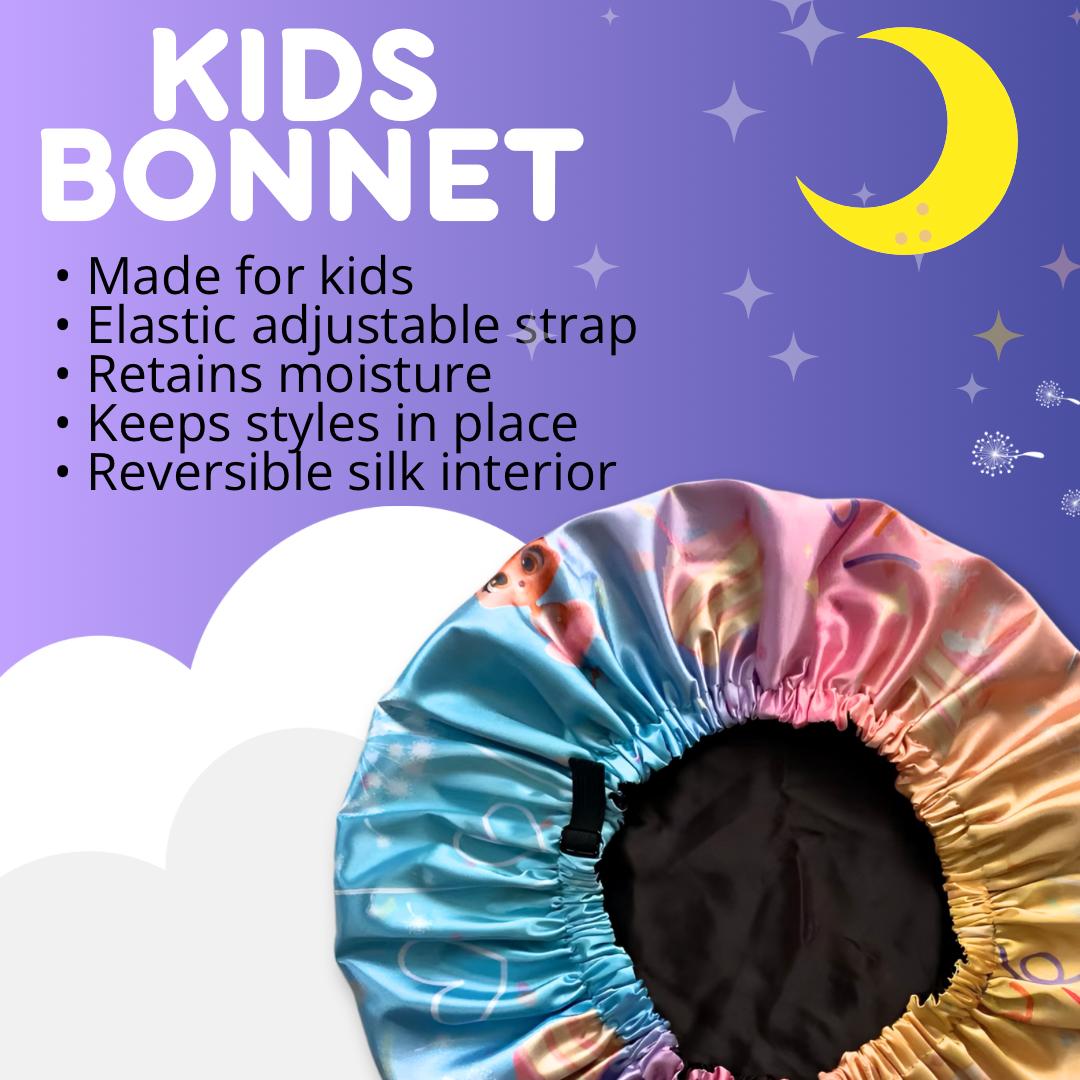 Kids Satin Bonnet - Royal Kyree