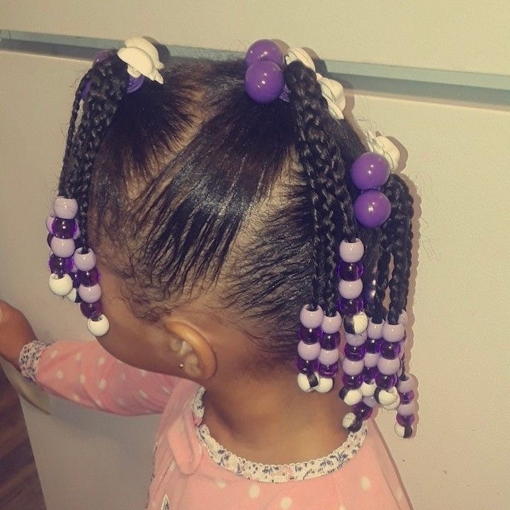 8 Pcs Royal Purple Bubble Hair Ties - Royal Kyree