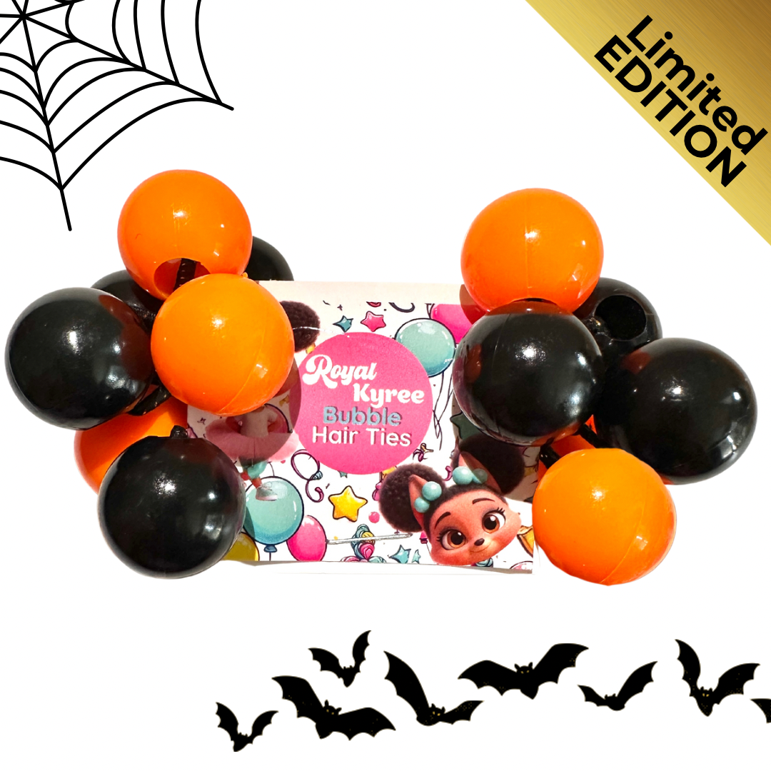 8 Pcs Halloween Assorted Bubble Hair Ties - Royal Kyree