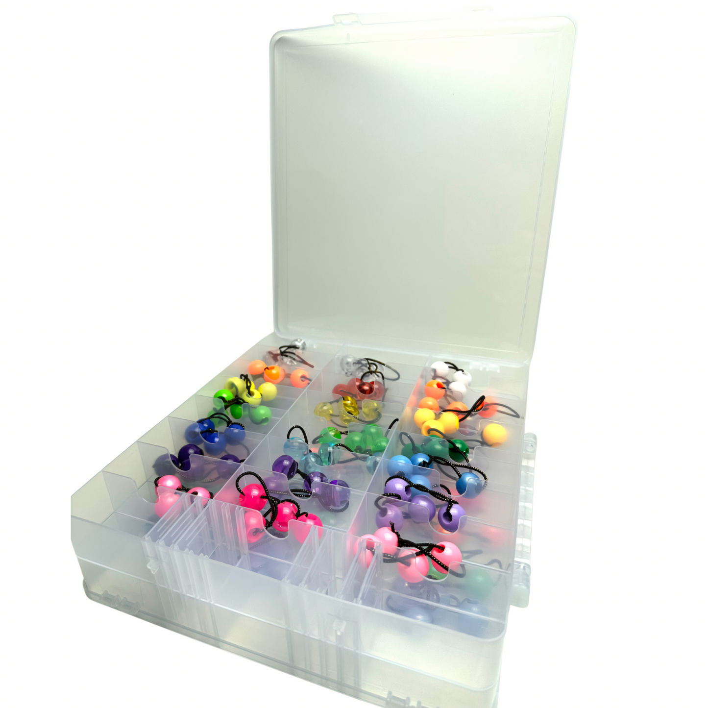84 Pcs Bubble Hair Ties + Organizer - Royal Kyree