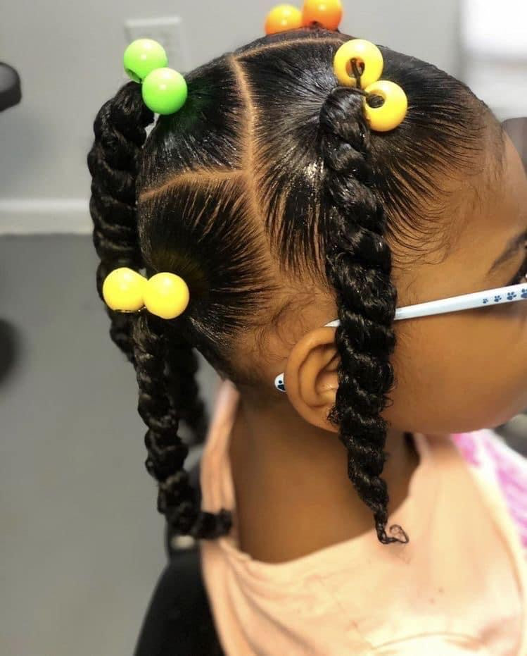 10 Pcs Birthday Girl Bubble Hair Ties - Royal Kyree