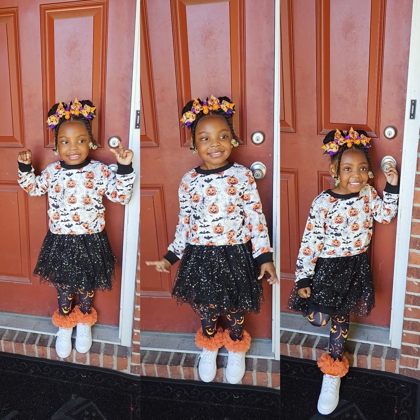 8 Pcs Gold & Glitter Assorted Bubble Hair Ties - Royal Kyree