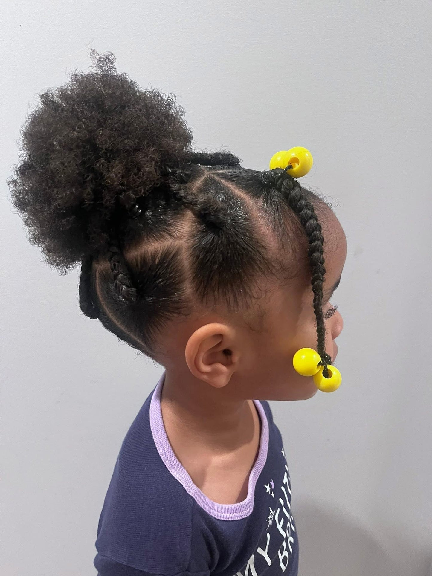 8 Pcs Yellow & White Bubble Hair Ties - Royal Kyree